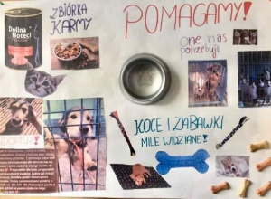 Promowanie akcji „Światowego Dnia Zwierząt” przez wolontariuszy